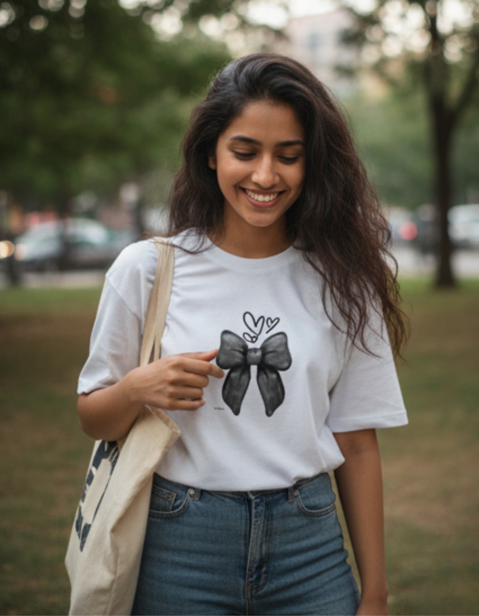 Bow Tee |Recycled Fiber Tshirt Drop – DripSquadX