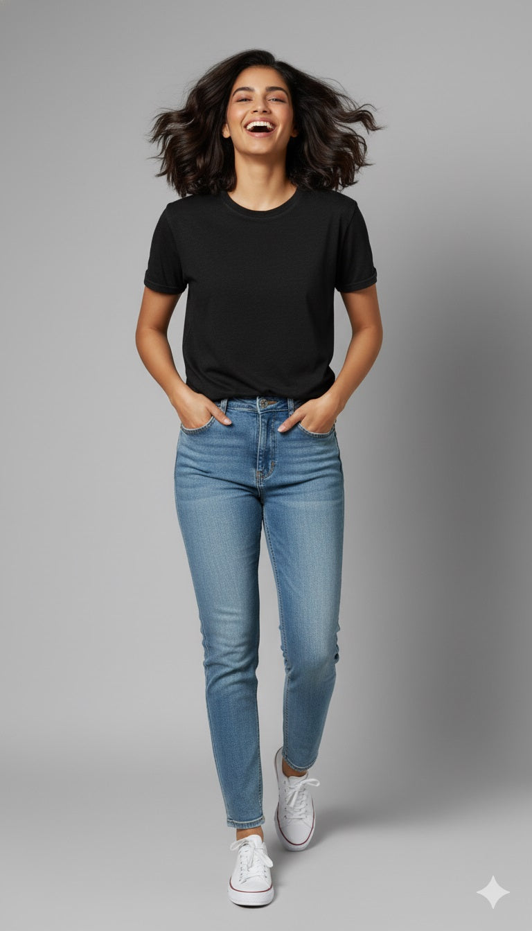 Unisex Premium Super Combed Cotton Classic Crew T-Shirt