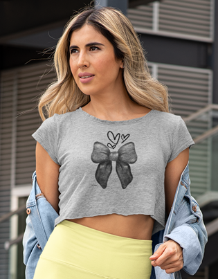 Drip SquadX Women Bow Crop Top