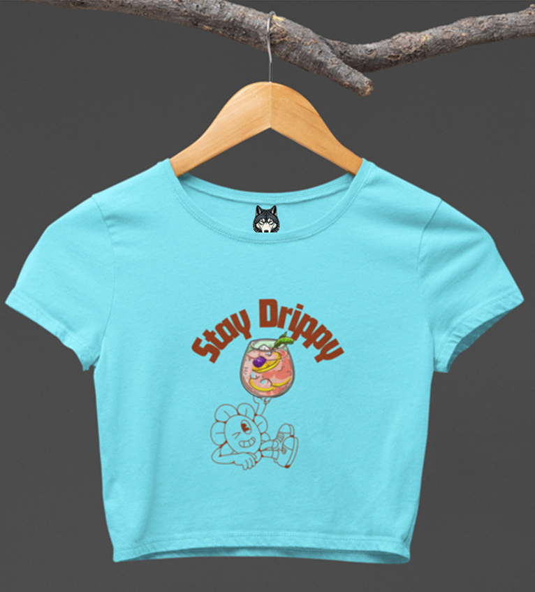 Drip SquadX Stay Drippy Light Crop Top
