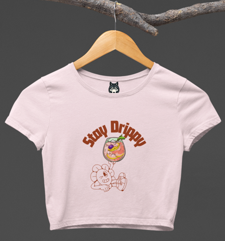 Drip SquadX Stay Drippy Light Crop Top