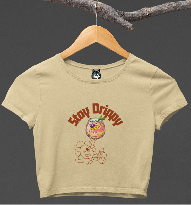 Drip SquadX Stay Drippy Light Crop Top
