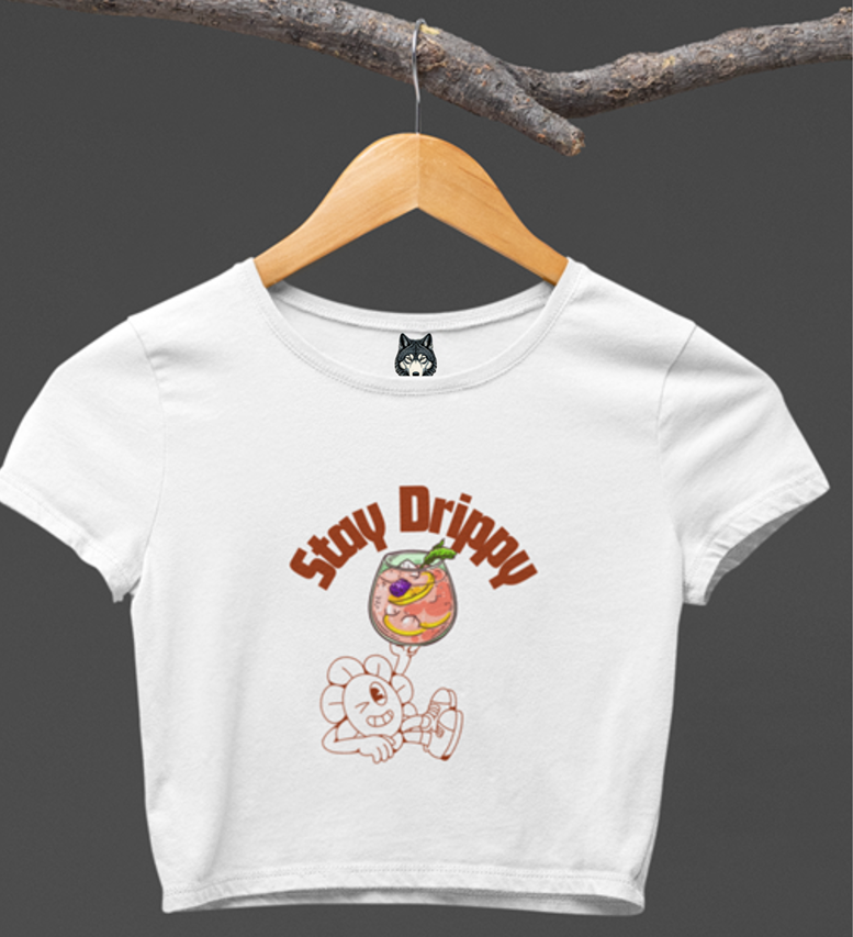 Drip SquadX Stay Drippy Light Crop Top