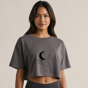 Drip SquadX Women Crop top Sky in hand