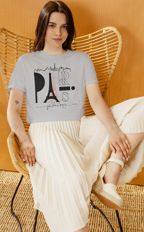 Drip SquadX Women Paris Crop top