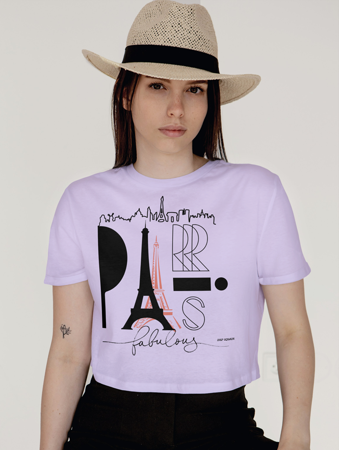 Drip SquadX Women Paris Crop top