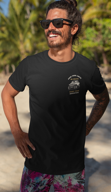 Drip SquadX Push Your Limit Adventure Light Logo Classic Tshirt