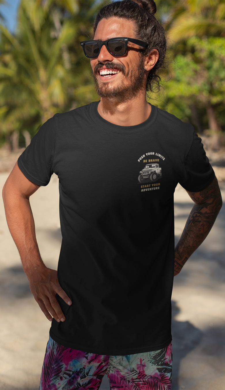 Drip SquadX Push Your Limit Adventure Light Logo Classic Tshirt