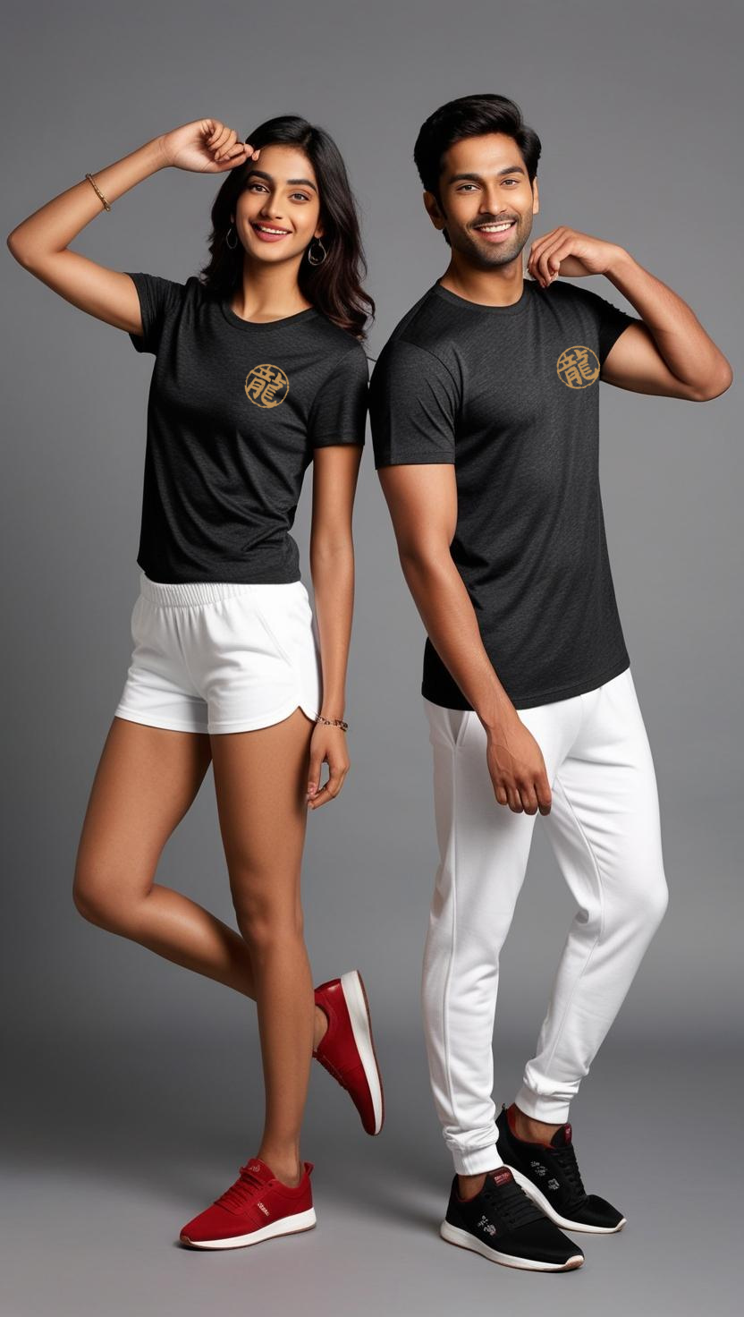 Drip SquadX Unisex Cotton Blend Essential Dragon Tshirt