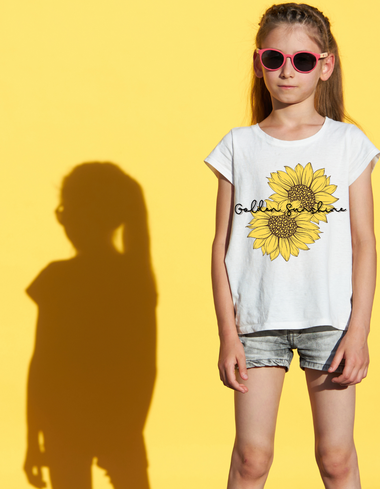 Drip SquadX Golden Sunshine Kids’ T-Shirt – Soft, Comfy & Full of Style!