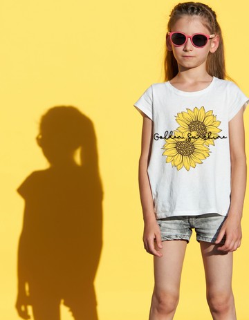 Drip SquadX Golden Sunshine Kids’ T-Shirt – Soft, Comfy & Full of Style!