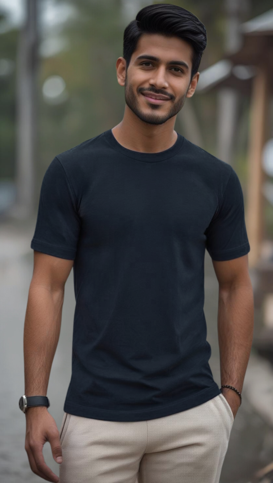 Unisex Plain Supima T-shirts Solid Premium cotton | Dripsquadx