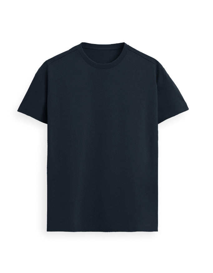 Unisex Continuum Supima T-shirts Navy Blue 160 GSM Premium cotton | Dripsquadx