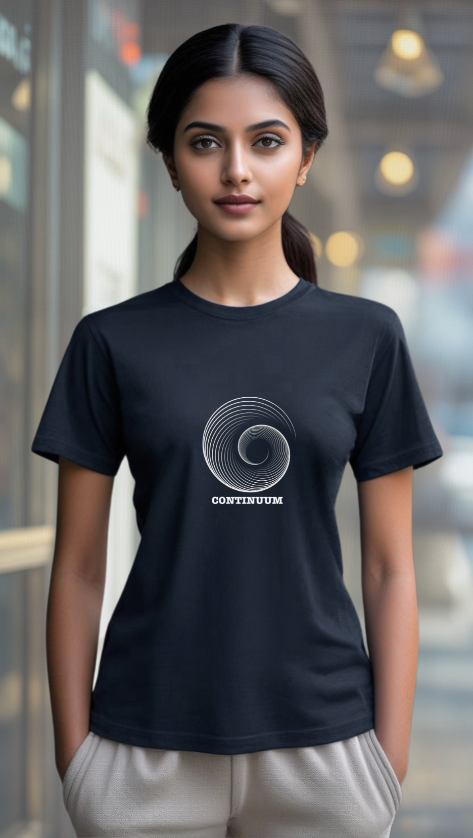 Unisex Continuum Supima T-shirts Navy Blue 160 GSM Premium cotton | Dripsquadx