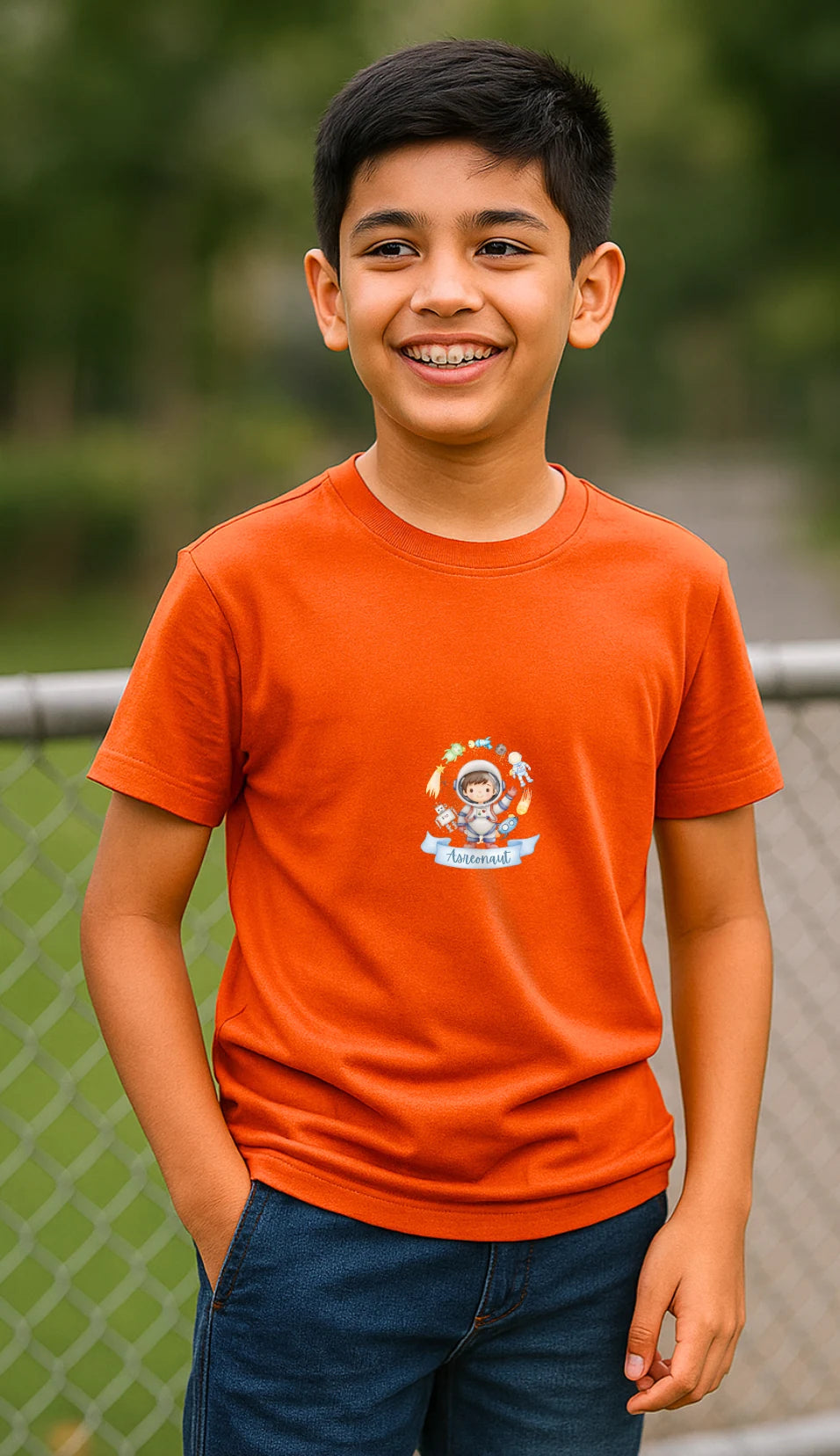 Kid's Astronaut Premium Cotton Tshirt