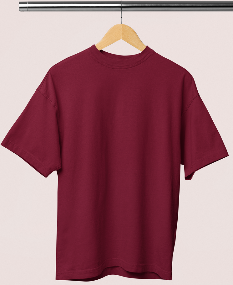Drip SquadX Unisex Premium Cotton Oversized Plain Tshirt