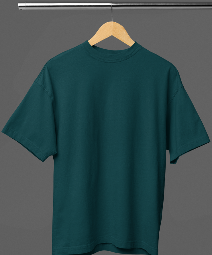 Drip SquadX Unisex Premium Cotton Oversized Plain Tshirt