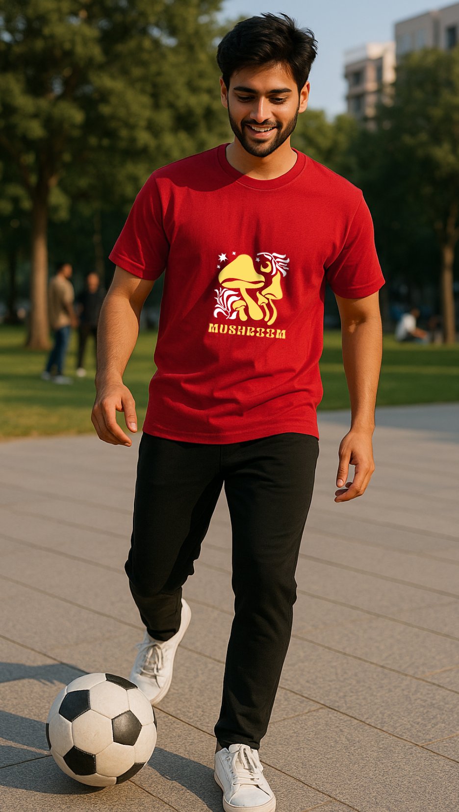 Mushroom Tee | Eco Essential Drop – DripSquadX