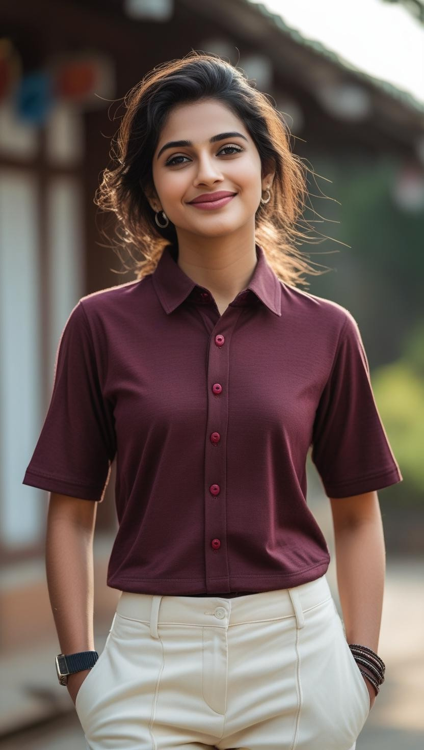 Unisex oversized Plain Knitted shirts Maroon 240 GSM Premium cotton | Dripsquadx