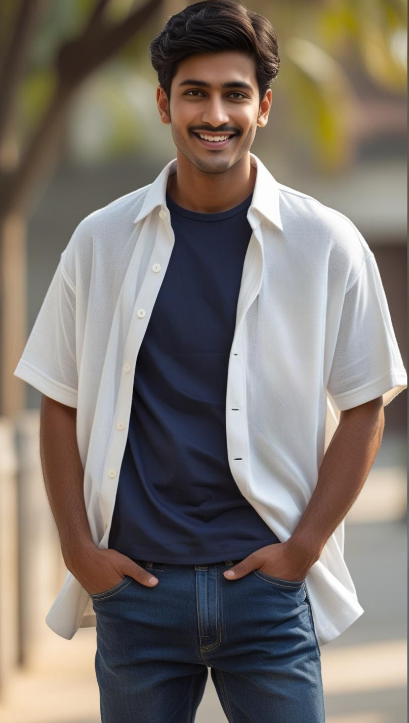 Unisex oversized Plain Knitted shirts White 240 GSM Premium cotton | Dripsquadx