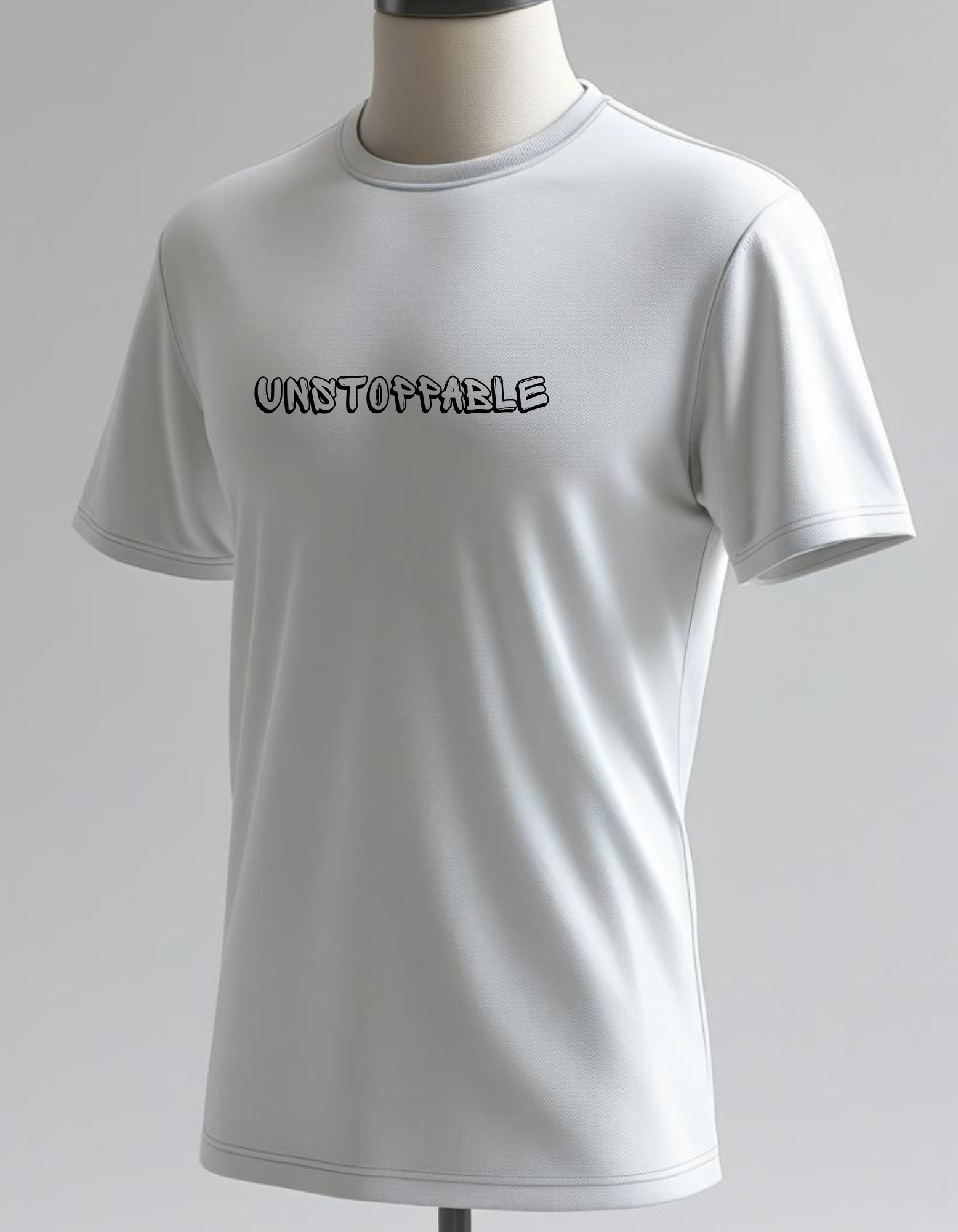 Cotton Stretch Unstoppable T-shirt White Unisex Premium cotton | Dripsquadx