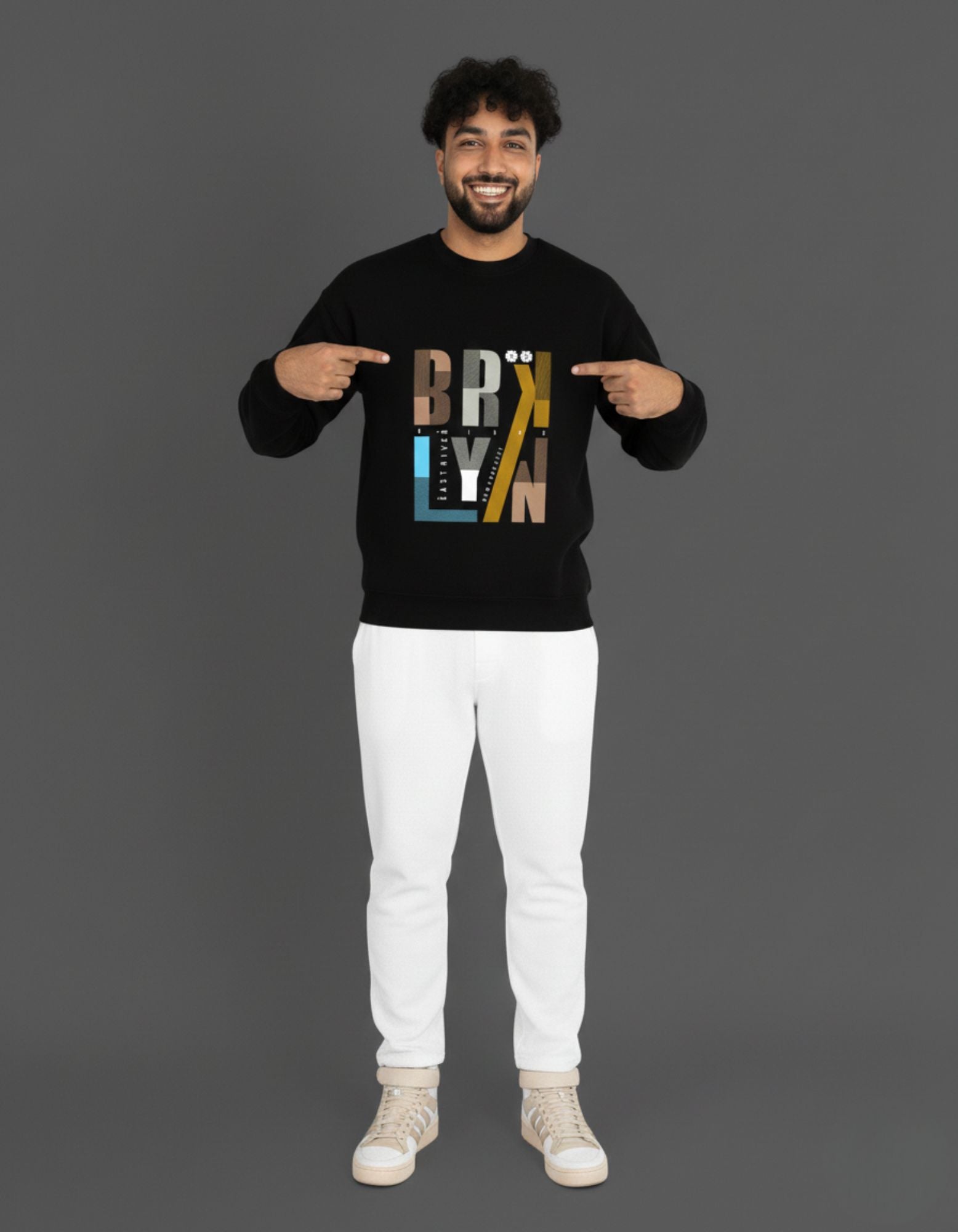 Brooklyn Edition 320 GSM Cotton Sweatshirt | NYC Streetwear Graphic | Super Combed