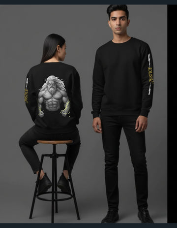 The 'RECKONING' 320 GSM  Premium Cotton  Sweatshirt | Greek Anime Streetwear Graphic | Super Combed