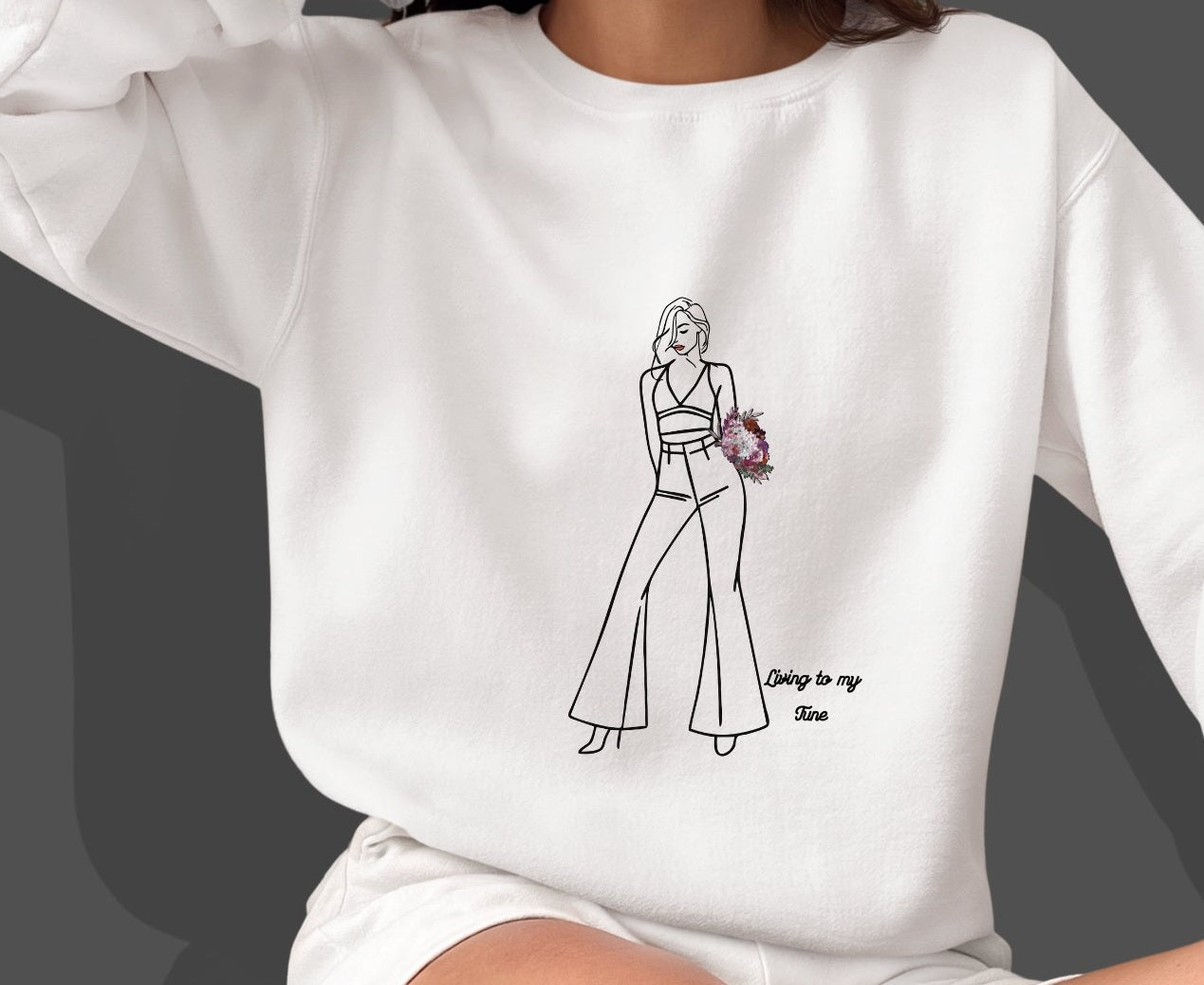 To the Tune 320 GSM Heavyweight Sweatshirt | Urbanwear Streetwear Graphic | Premium Cotton