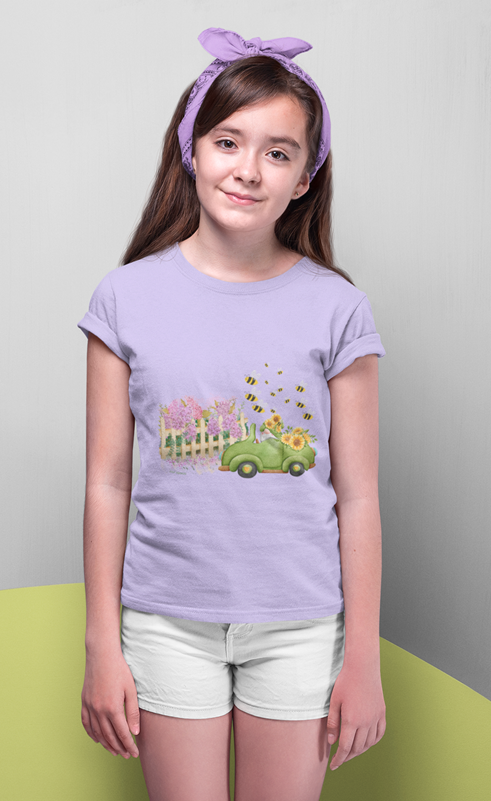 Drip SquadX Kid Flower Truck Tshirt