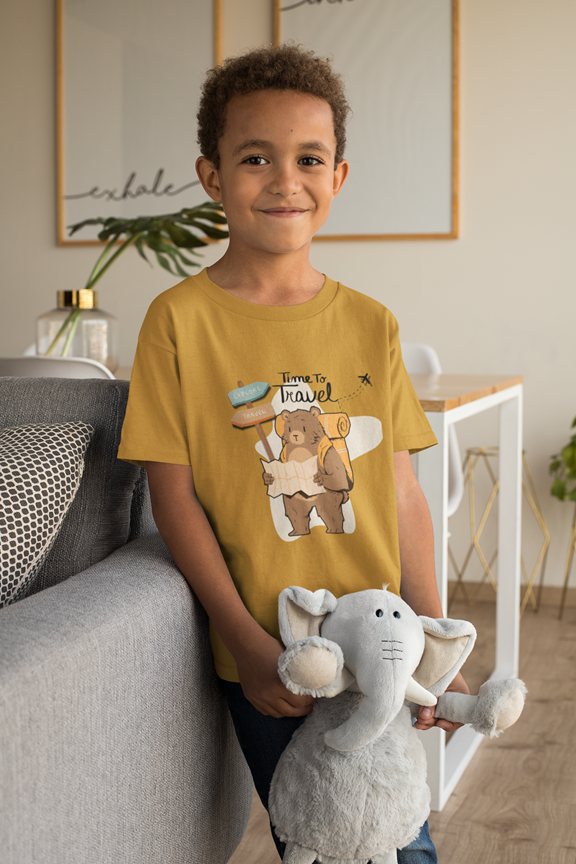 Drip SquadX Kid Bear Travel Tshirt