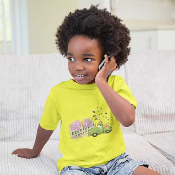 Drip SquadX Kid Flower Truck Tshirt