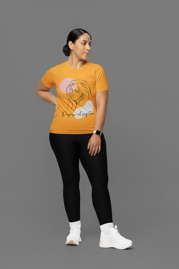 Drip SquadX Women Progress Not Perfection Tshirt