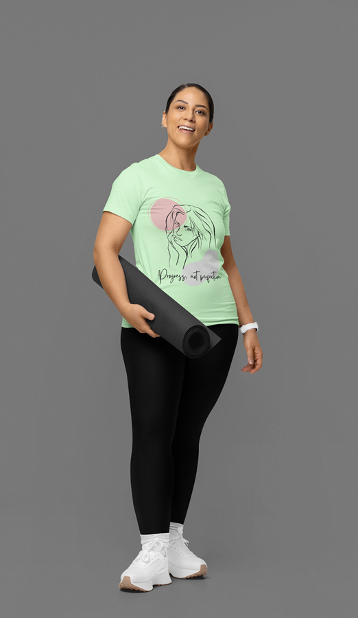 Drip SquadX Women Progress Not Perfection Tshirt