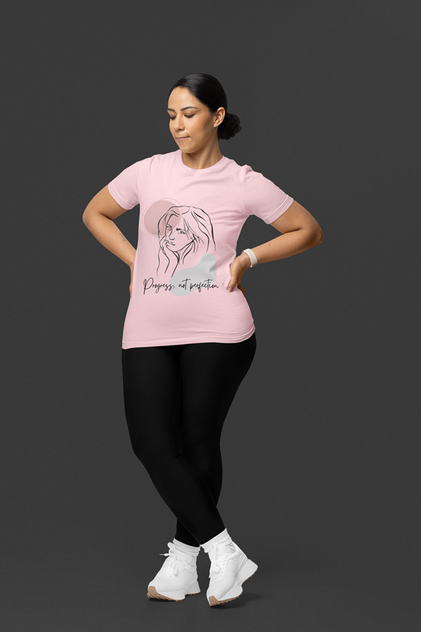 Drip SquadX Women Progress Not Perfection Tshirt