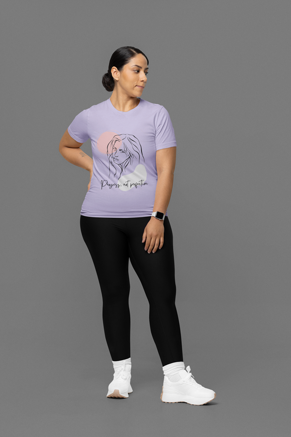 Drip SquadX Women Progress Not Perfection Tshirt