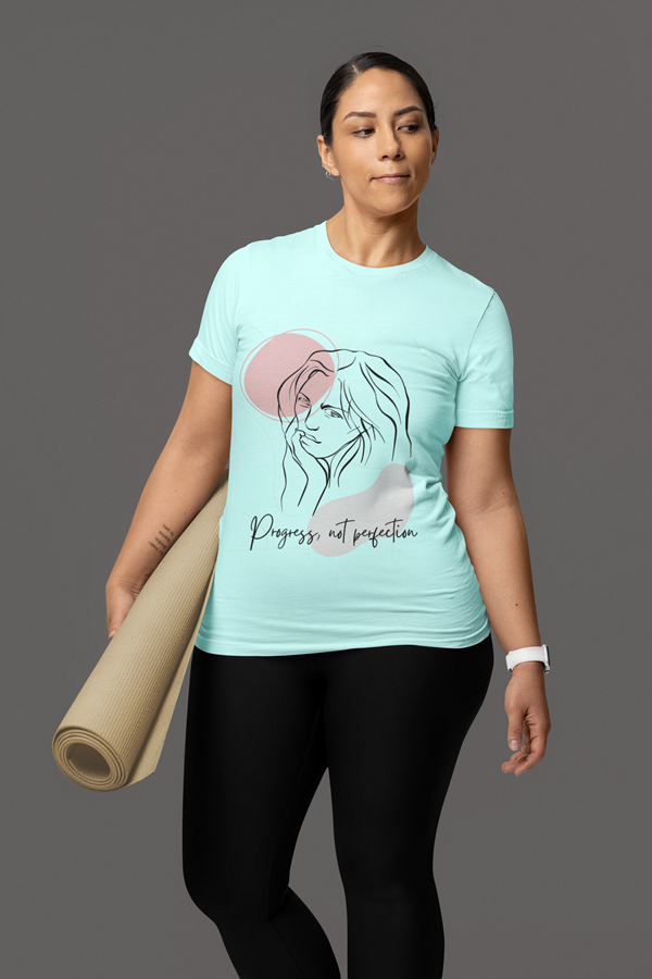 Drip SquadX Women Progress Not Perfection Tshirt