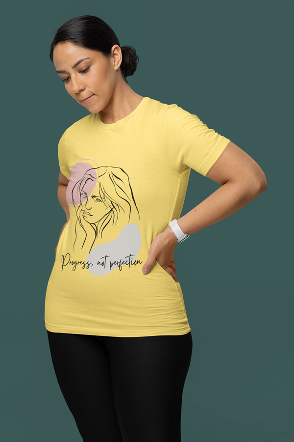 Drip SquadX Women Progress Not Perfection Tshirt