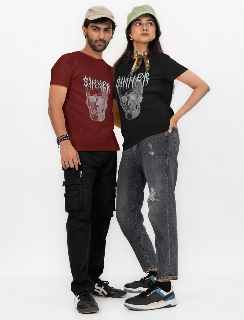 Drip SquadX Unisex Regular Fit Sinner Tshirt