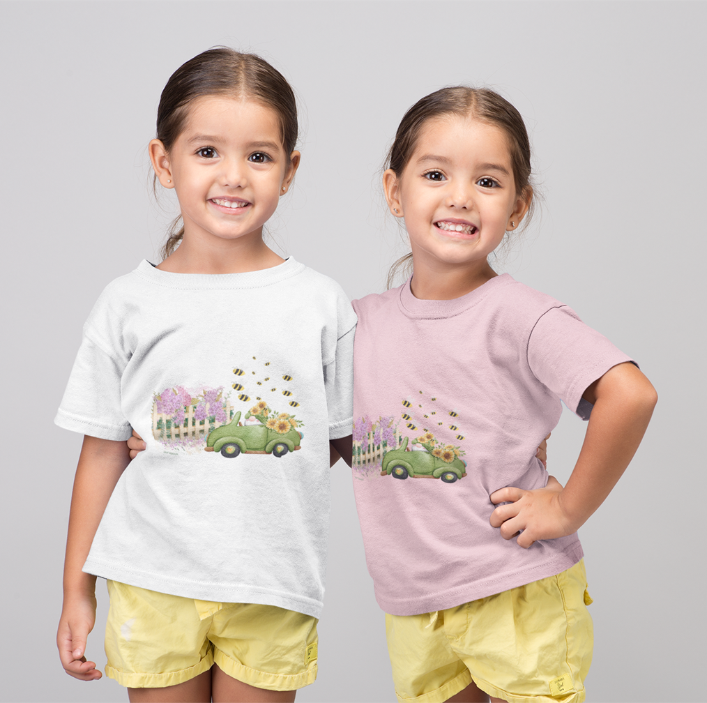 Drip SquadX Kid Flower Truck Tshirt