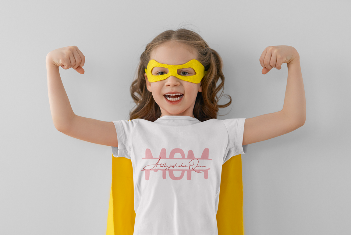Drip SquadX Toddlers Mom Above Queen Tshirt