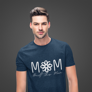 Drip SquadX Men Mom Built This Men PolyCotton Tshirt