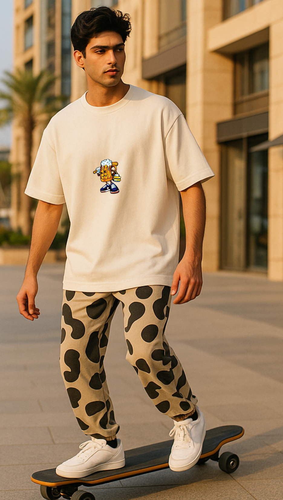 Bonked Unisex Premium Oversized Classic T-Shirt Off White