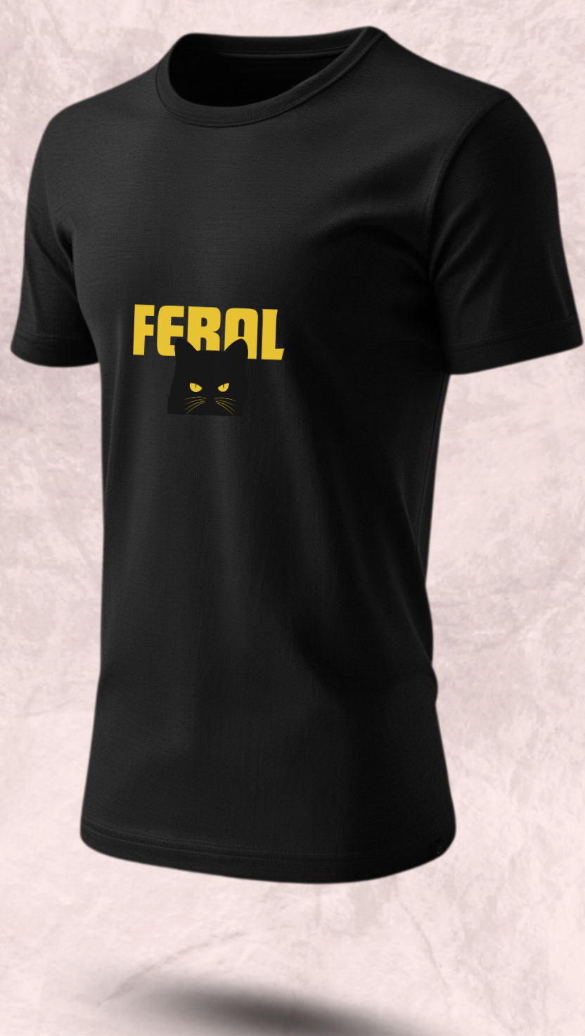 FERAL – Unisex Premium Supima Cotton Printed T-Shirt
