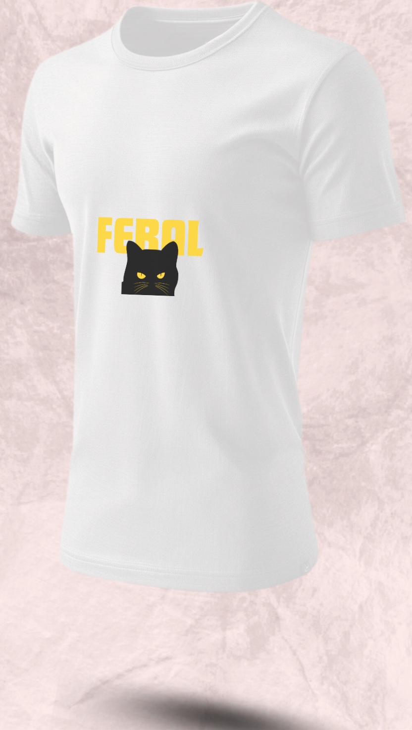 FERAL – Unisex Premium Supima Cotton Printed T-Shirt