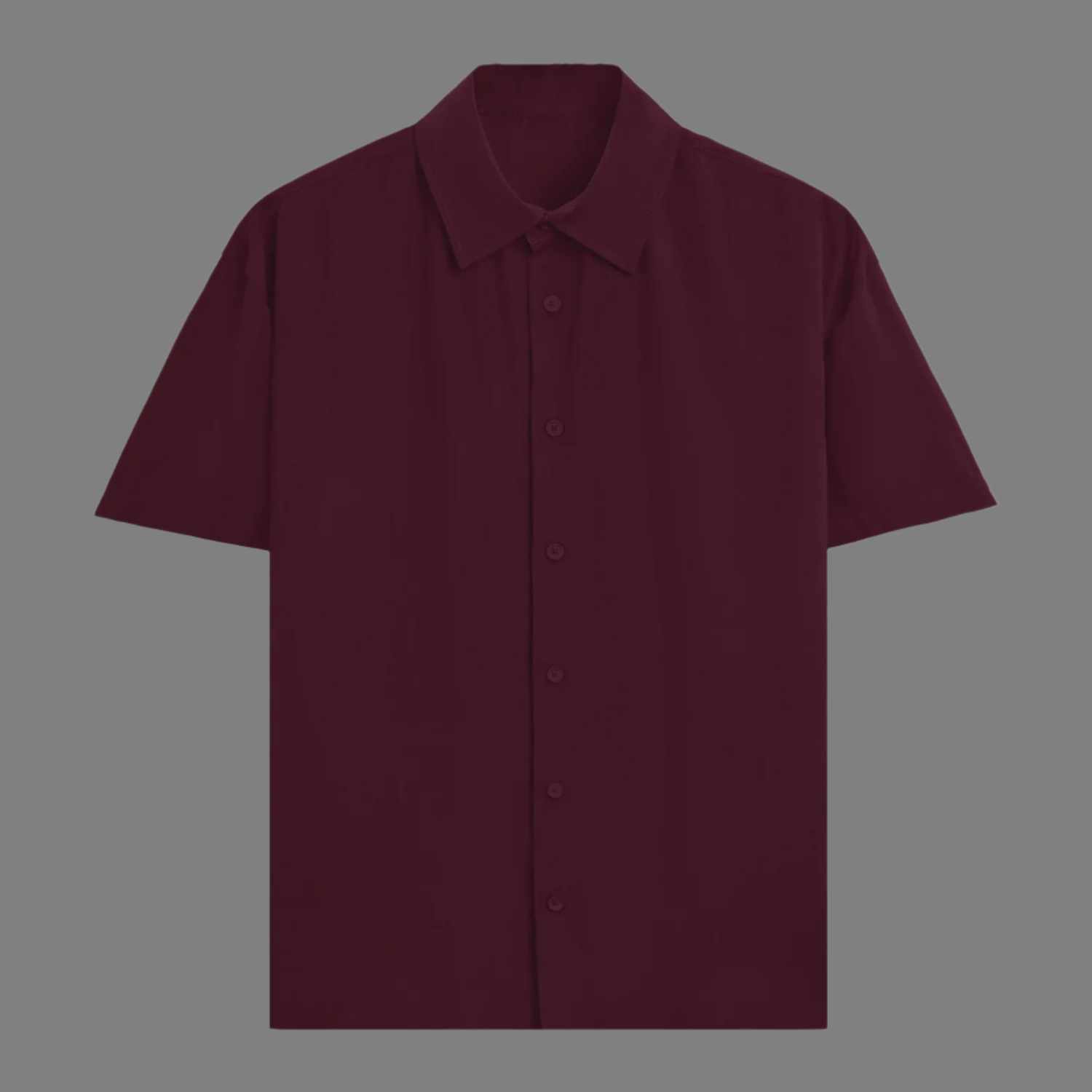 Unisex oversized Plain Knitted shirts Maroon 240 GSM Premium cotton | Dripsquadx