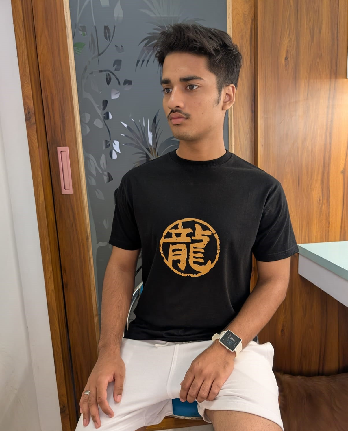 Drip SquadX Unisex Oversized Tshirt White Dragon
