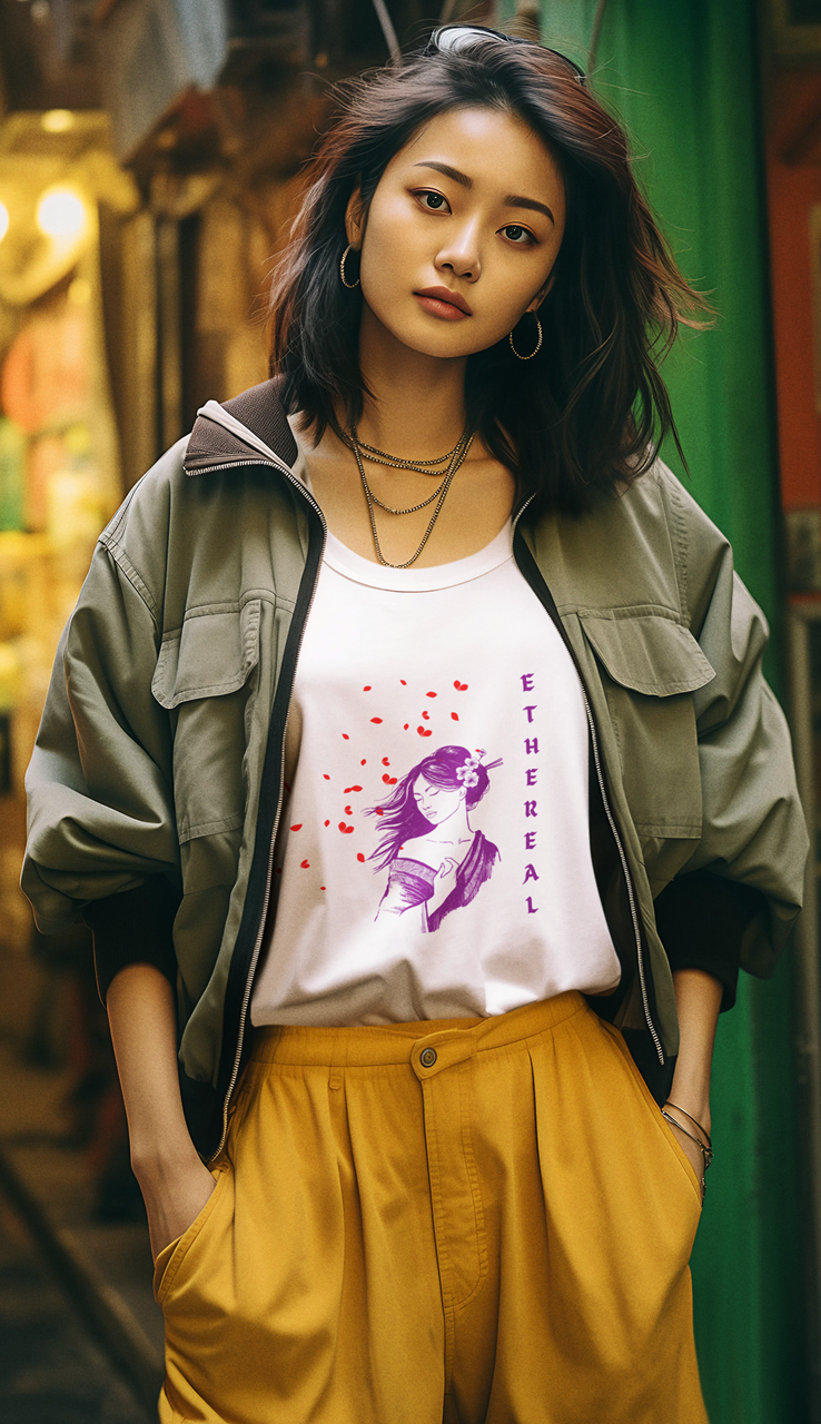 Drip SquadX Ethereal Women Regular Fit Tshirt