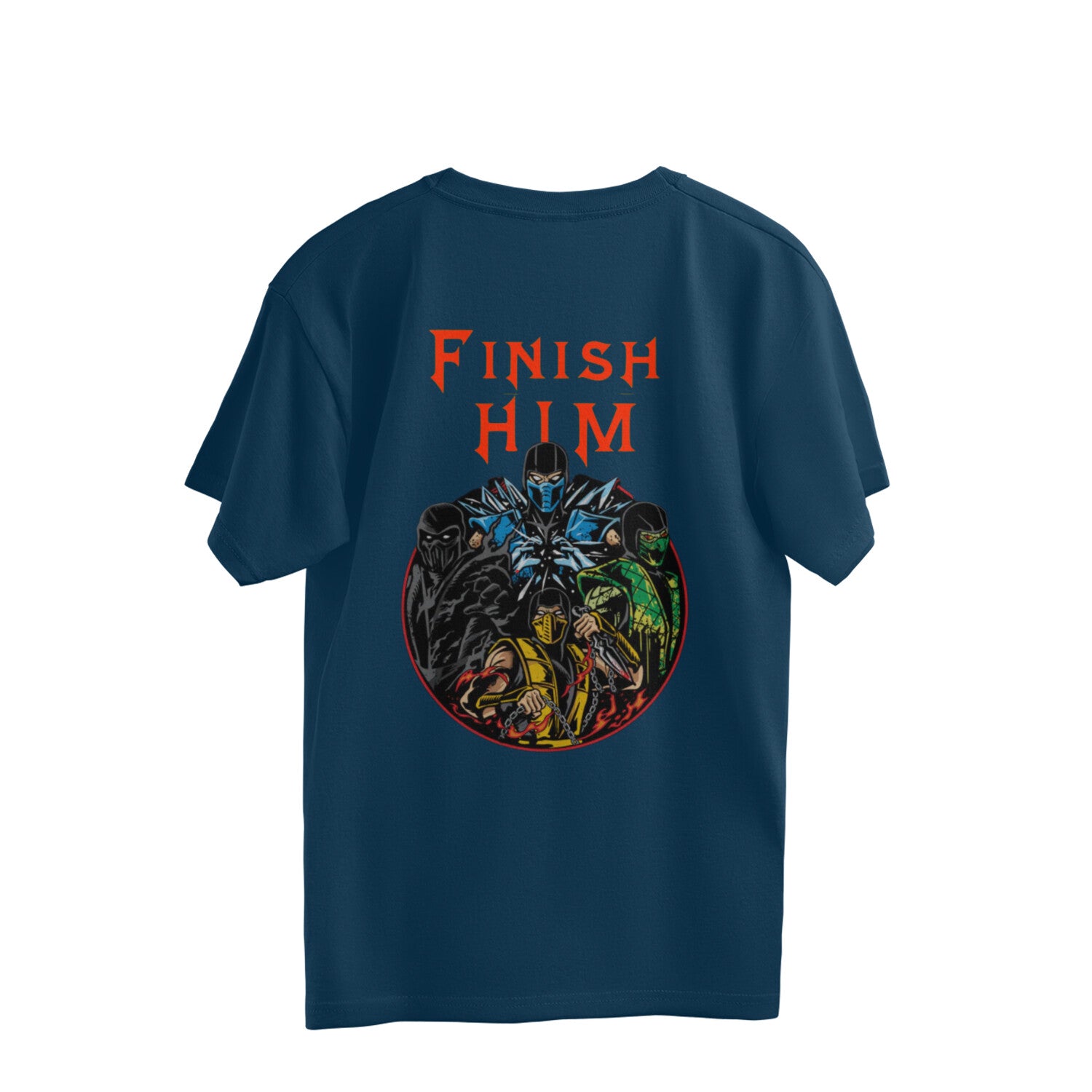 Drip Squadx Fighters Finish Him Game Oversized Tshirt