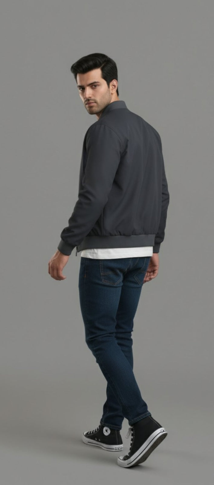 Unisex Gamer Esports Bomber Jacket Black 320 GSM Premium cotton | Dripsquadx