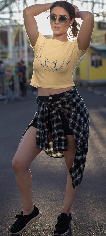 Drip SquadX Women Heart Crop Top